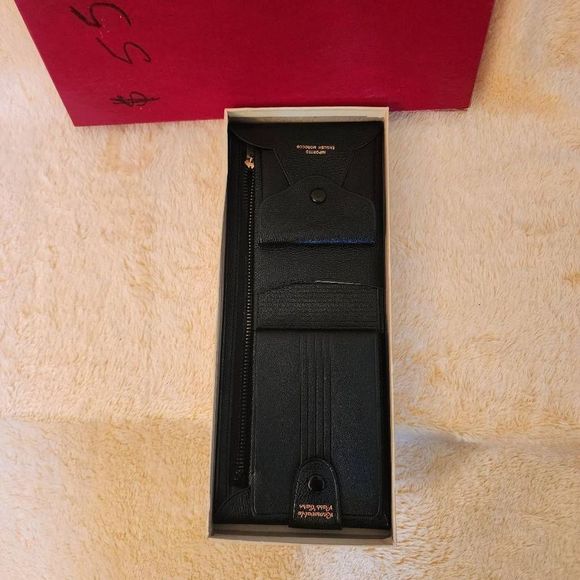 VINTAGE Imported English Morocco Men's Leather Wallet never used/New - Picture 6 of 6